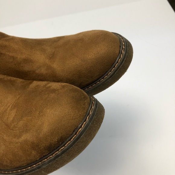 AMANDA BLUE faux suede bow back windsor boots zip side size 10/41 - Picture 9 of 15